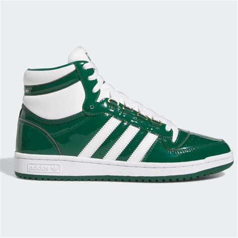 adidas green leather